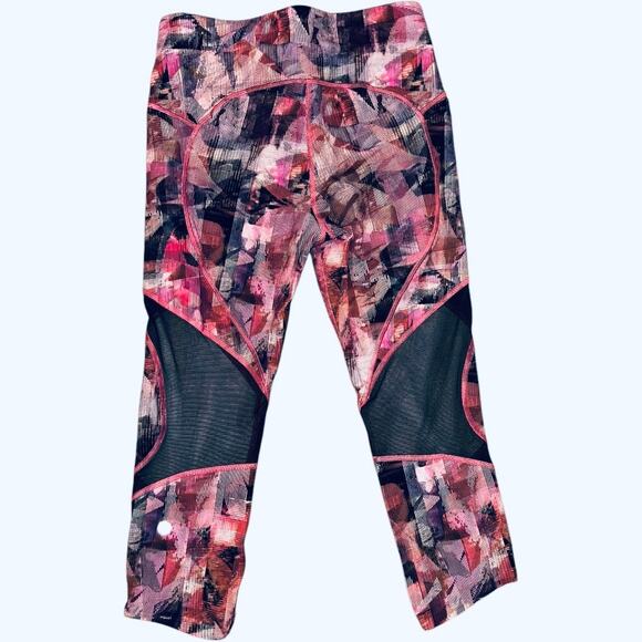 Lululemon On Pace Crop *21" Sun Dazed Multi Pink Size 8 EUC - Picture 5 of 11